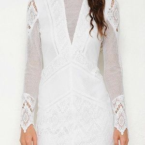White lace dress